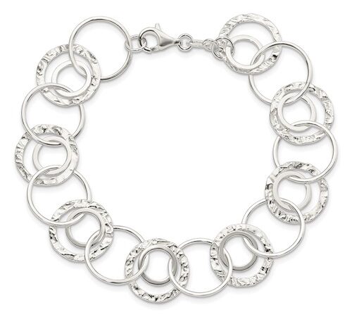 Sterling Silver Circle Link Bracelet