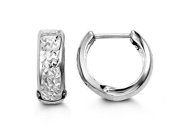 10K Gold Huggie Hoop Earrings
