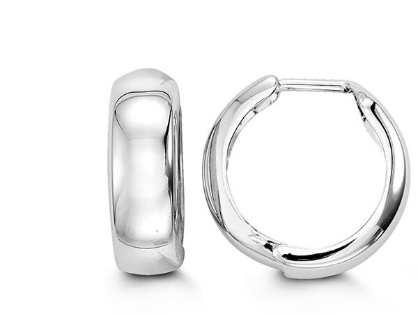 10K Gold Huggie Hoop Earrings