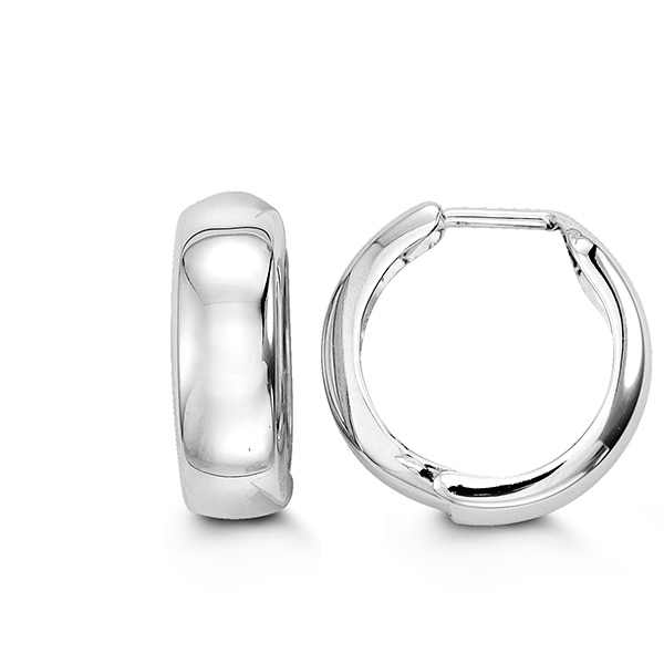 10K Gold Huggie Hoop Earrings