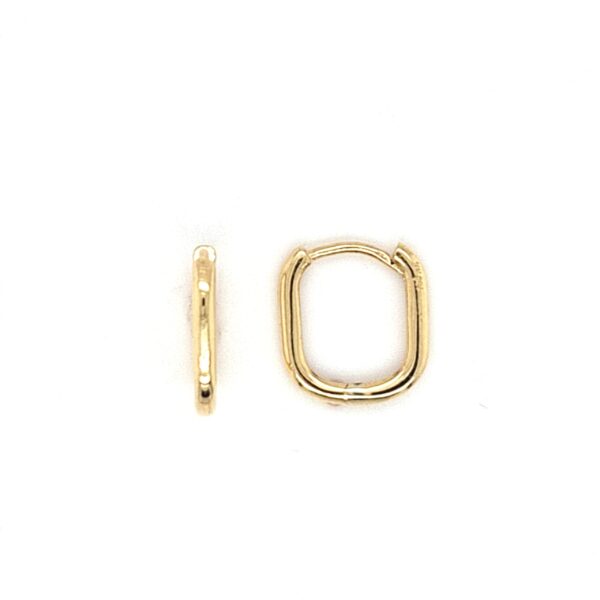 10K Gold Huggie Hoop Earrings