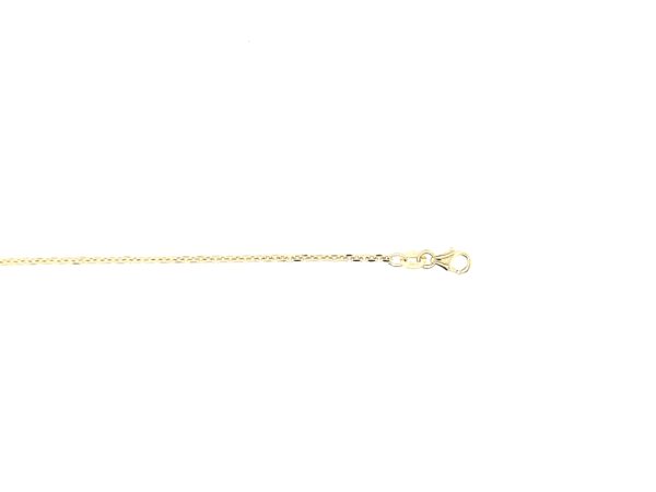 10K Gold Diamond Cut Rolo Link Chain