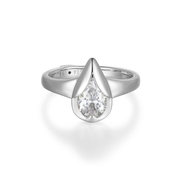 ELLE Sterling Silver CZ Ring