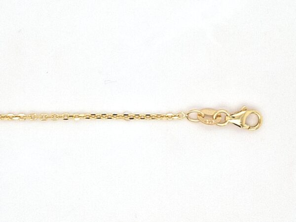 10K Gold Diamond Cut Rolo Link Chain