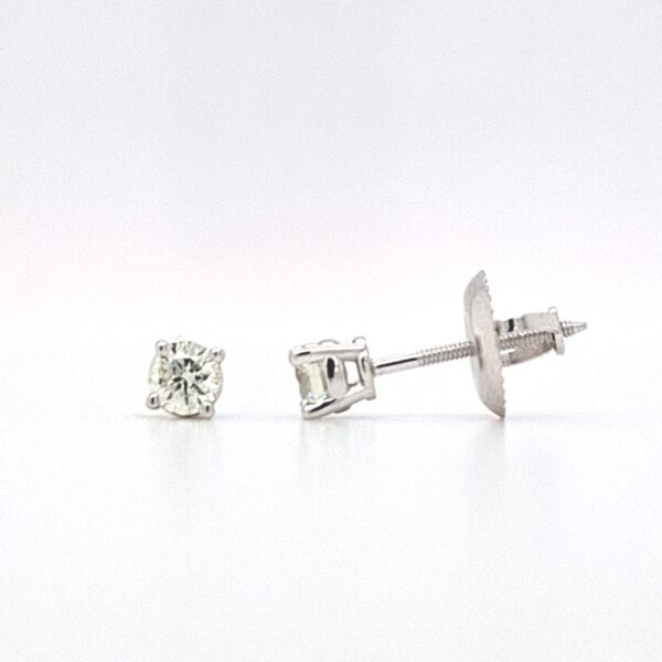 14K Diamond Stud Earrings