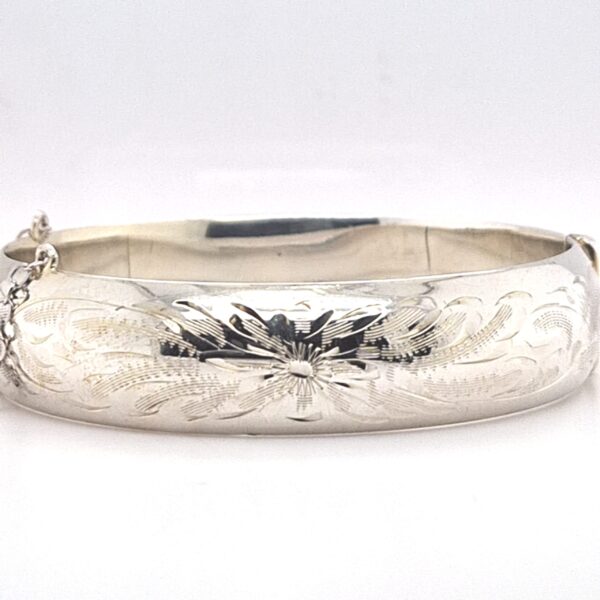 ESTATE Hand Engraved Burkhardt Bangle