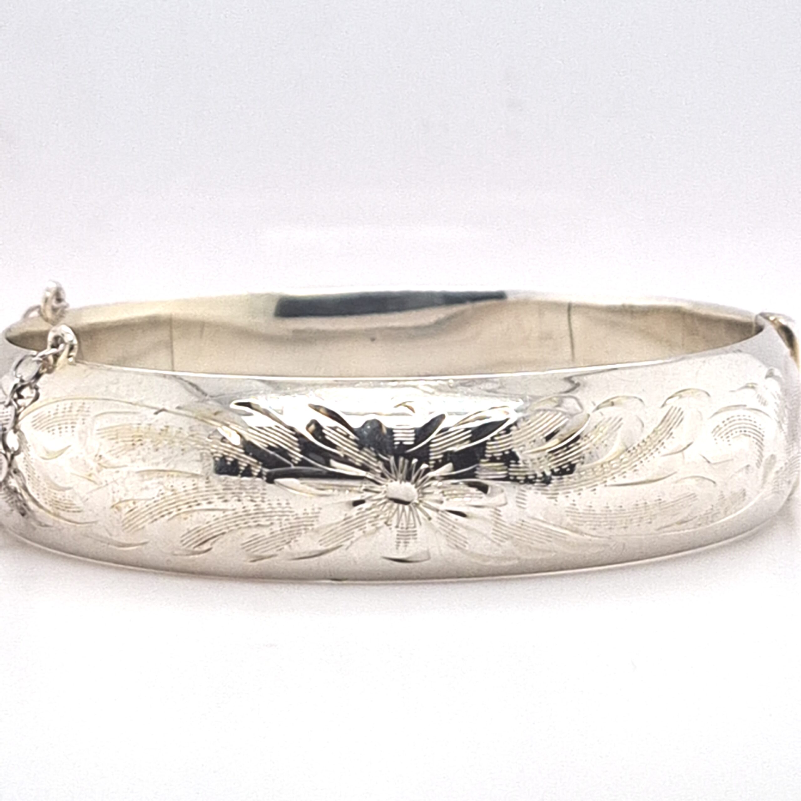 ESTATE Hand Engraved Burkhardt Bangle