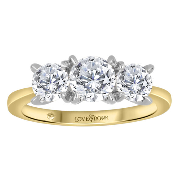 Lab Grown Diamond 1.0ctw Trinity Ring