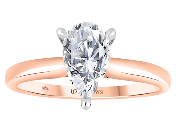Lab Grown Diamond 2.0ct Pear Designer Ring