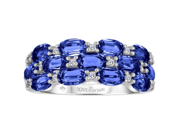 Lab Grown Sapphire & Diamond Band