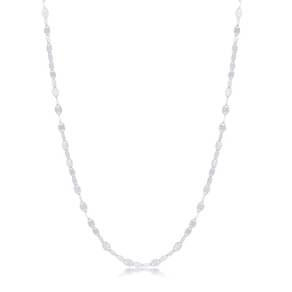 Sterling Silver Mirror Link Chain