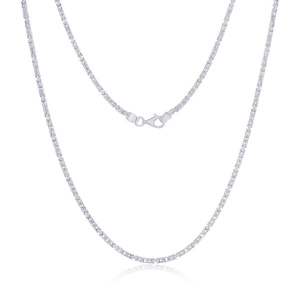 Sterling Silver Byzantine Link Chain