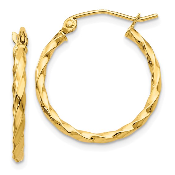 10K Gold Hoop Earrings