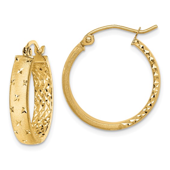 10K Gold Hoop Earrings