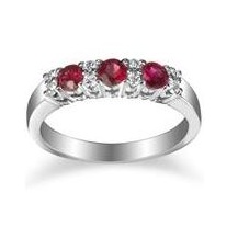 Designer Ruby and Diamond Ring
