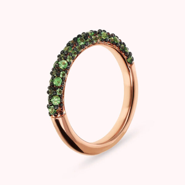 Bronzallure Green CZ Pave Band