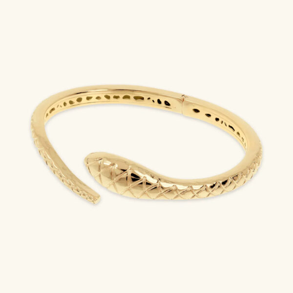 Etrusca Gold Plated Designer Snake Bracelet