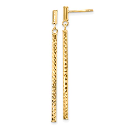 10K Gold Drop Earrings