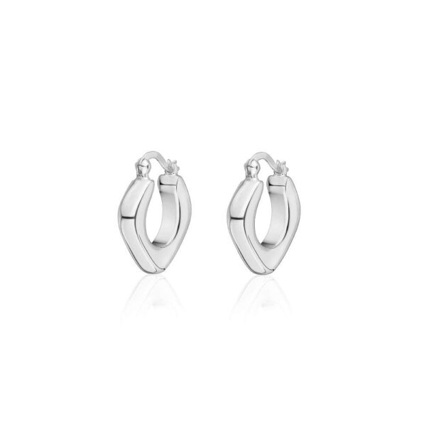 Sterling Silver Electroform Hoop Earrings