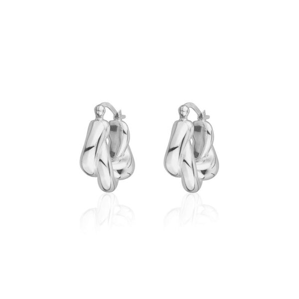 Sterling Silver Electroform Hoop Earrings