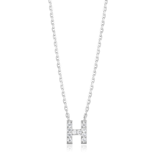 Silver Initial Necklace