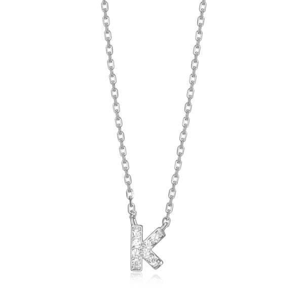 Silver Initial Necklace