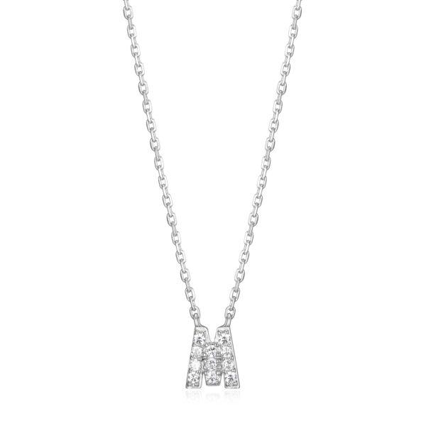 Silver Initial Necklace