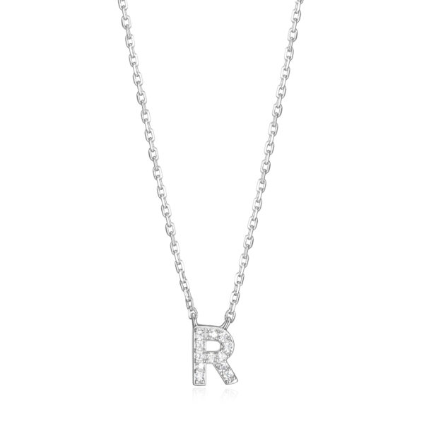 Silver Initial Necklace