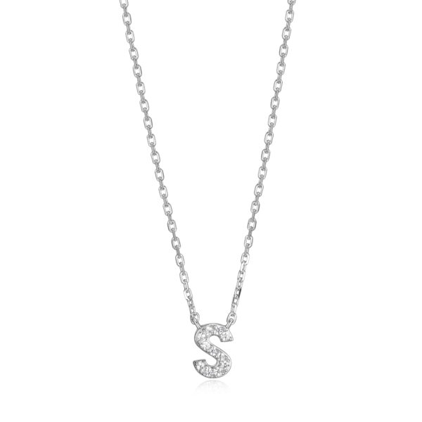 Silver Initial Necklace