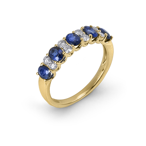 Designer Sapphire and Diamond Ring