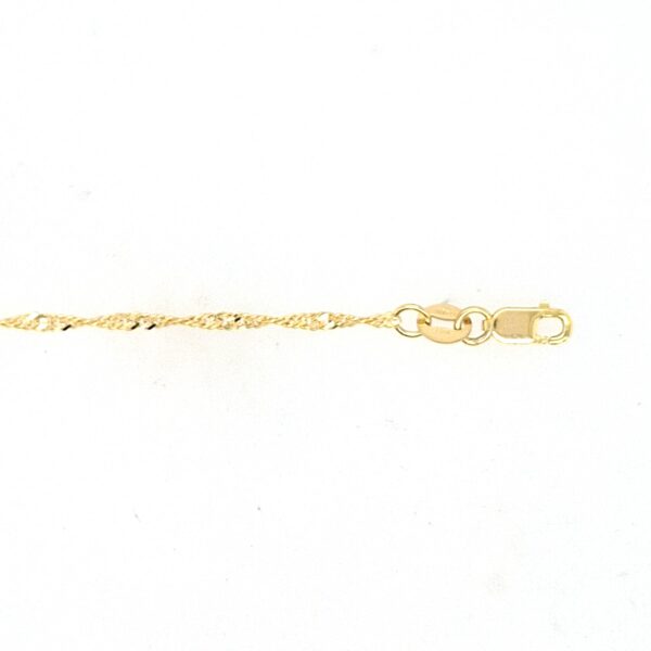 10K Gold Singapore Link Chain