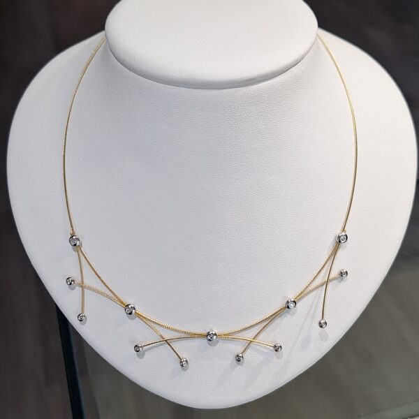 ESTATE Diamond Spray Necklace