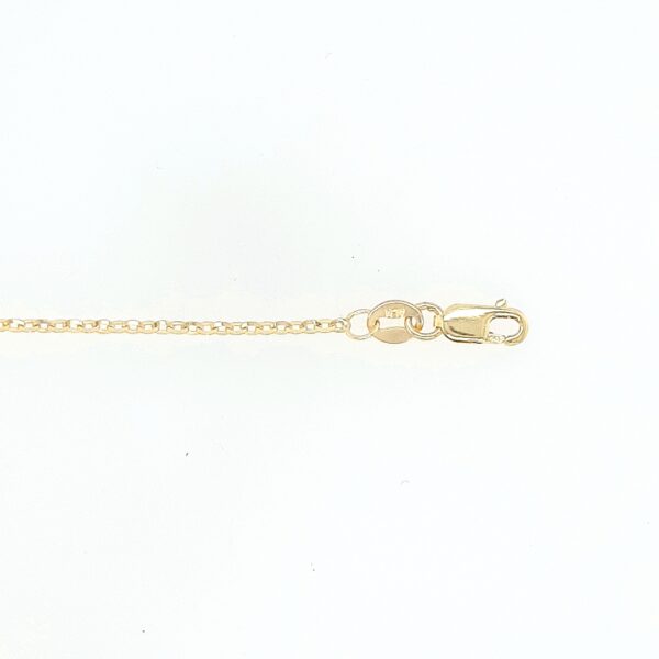 10K Gold Double Diamond Cut Rolo Chain