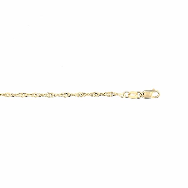 10K Gold Singapore Link Bracelet