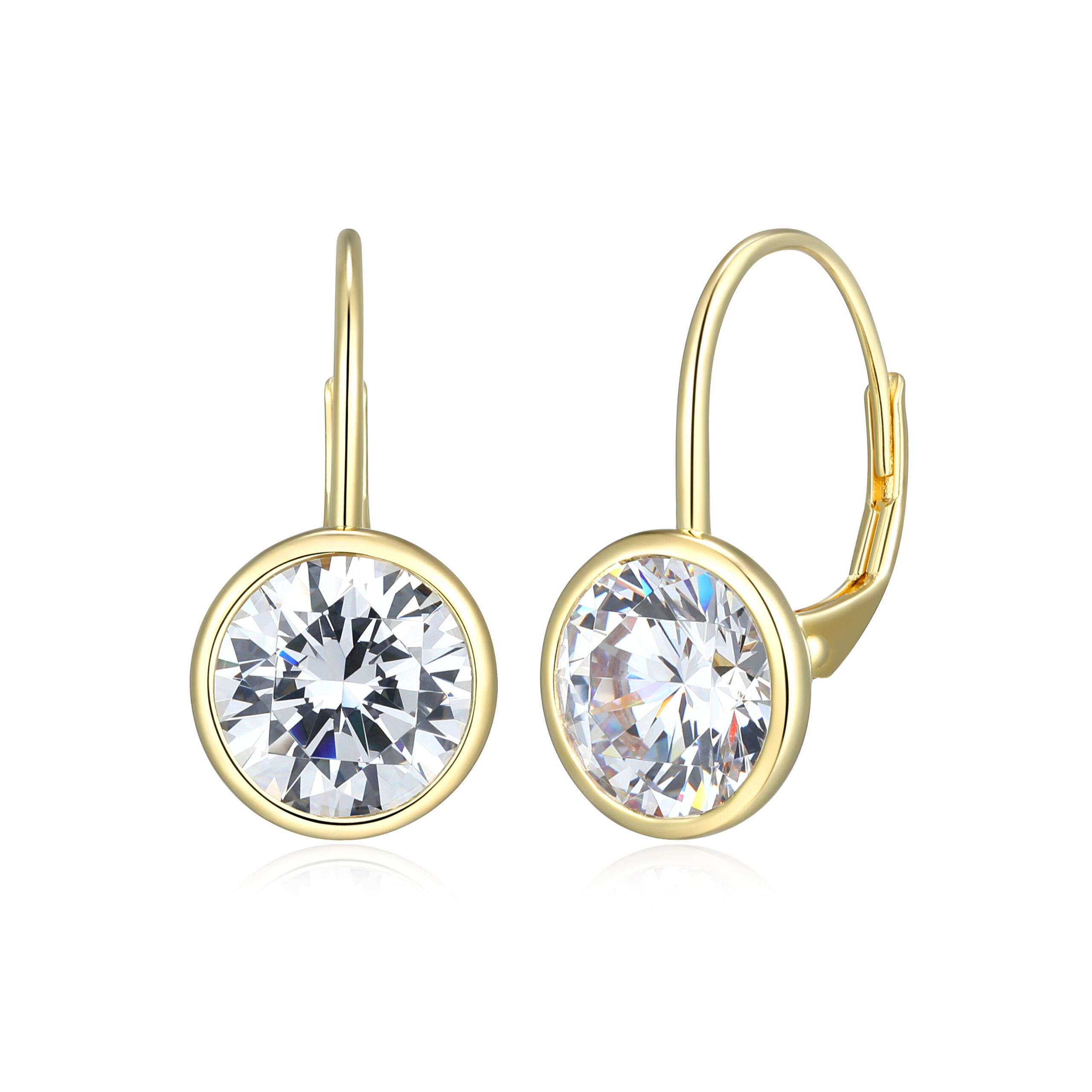 Reign Gold Plated Silver Cubic Zirconia Earrrings