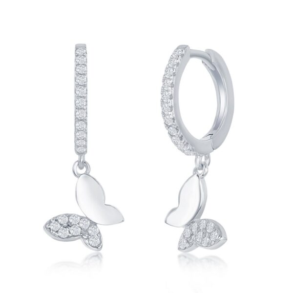 Sterling Silver Butterfly Earrings
