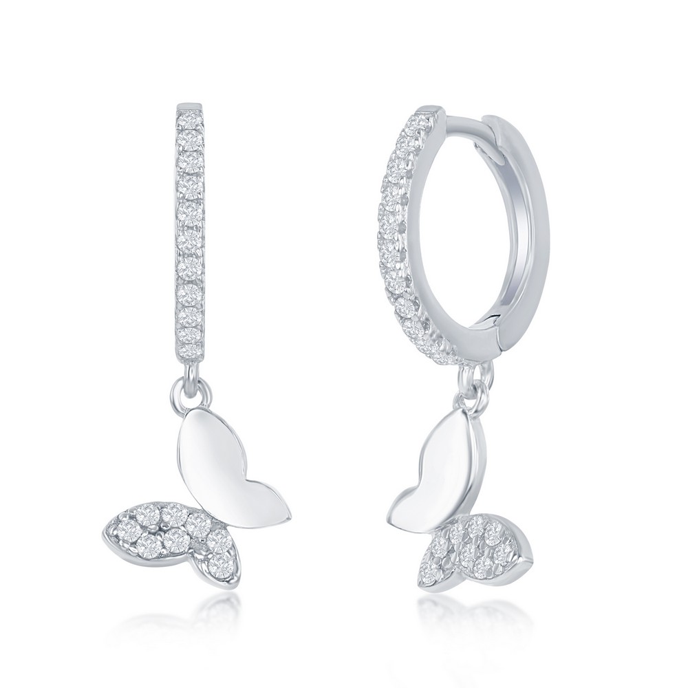 Sterling Silver Butterfly Earrings