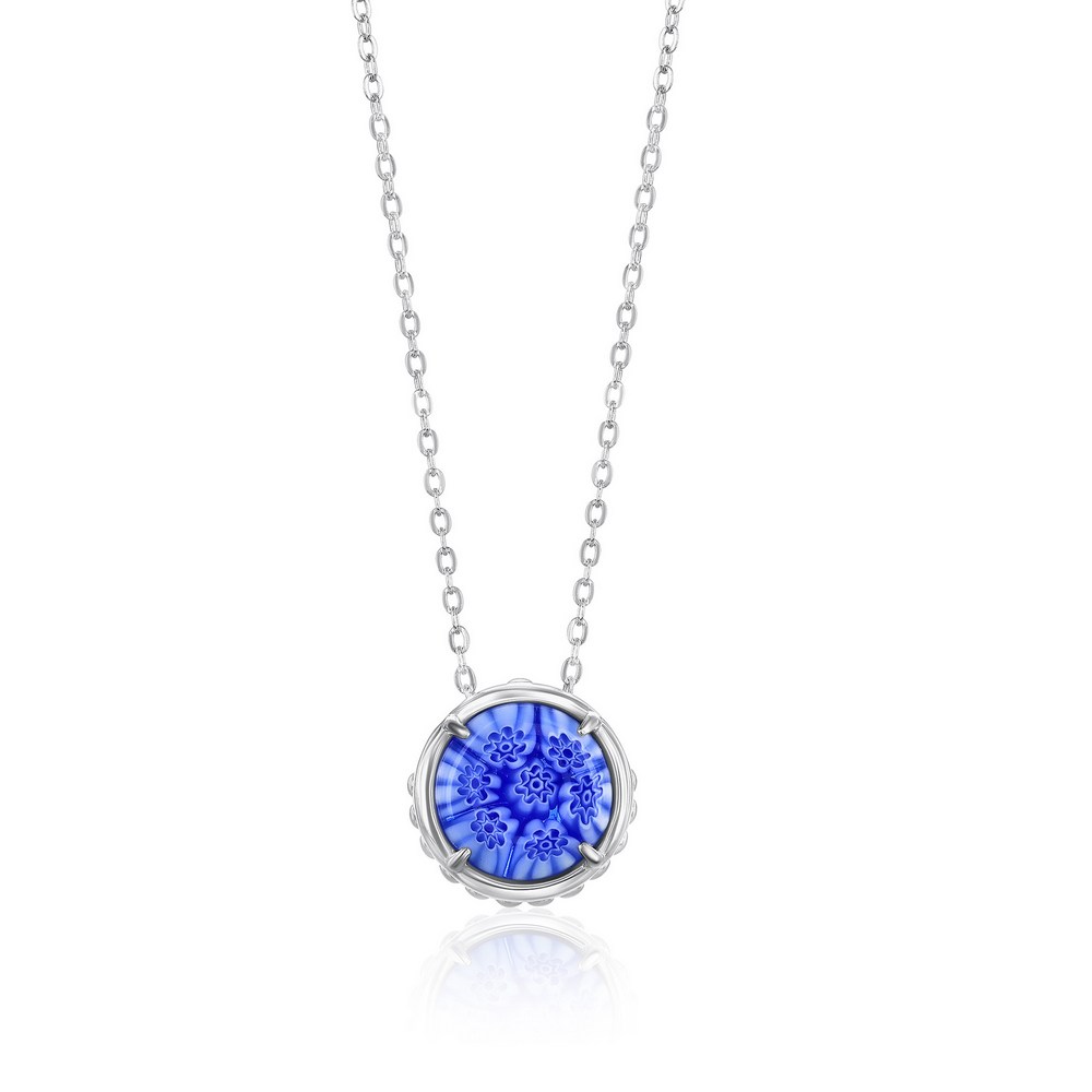 Sterling Silver Murano Glass Necklace