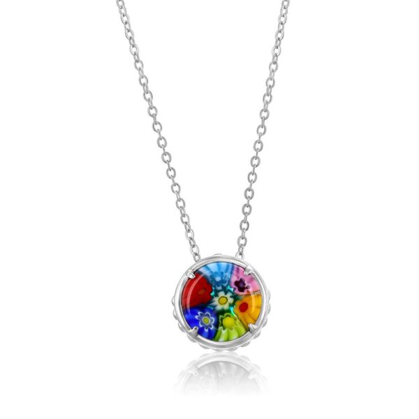 Sterling Silver Murano Glass Necklace