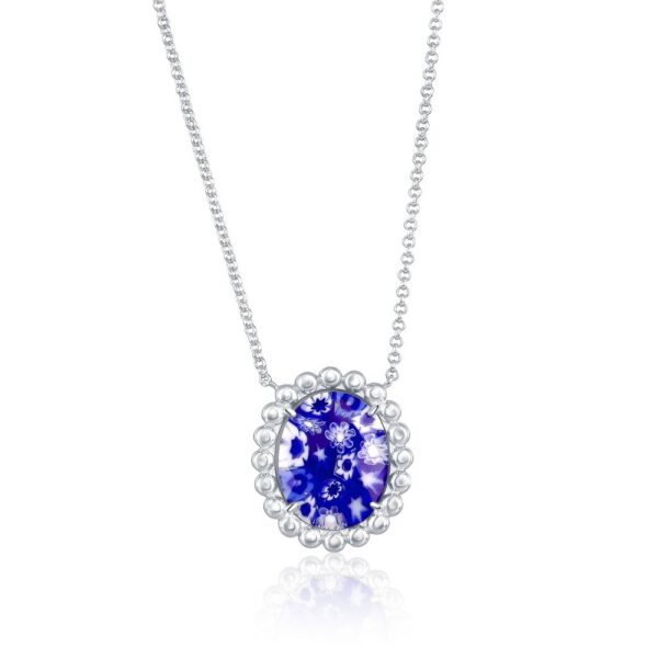 Sterling Silver Murano Glass Necklace