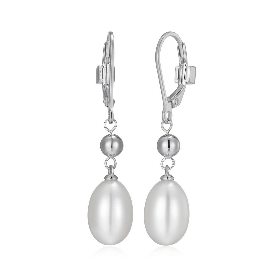 Sterling Silver ELLE Pearl Earrings