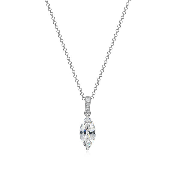 Reign Sterling Silver Cubic Zirconia Necklace