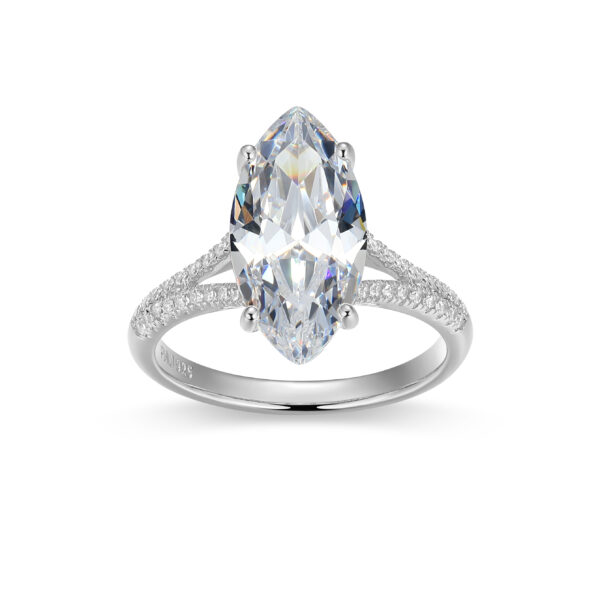 Reign Sterling Silver Cubic Zirconia Ring