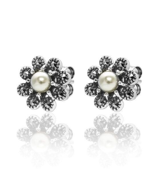 Sterling Silver Marcasite Earrings