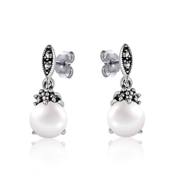 Sterling Silver Marcasite Earrings