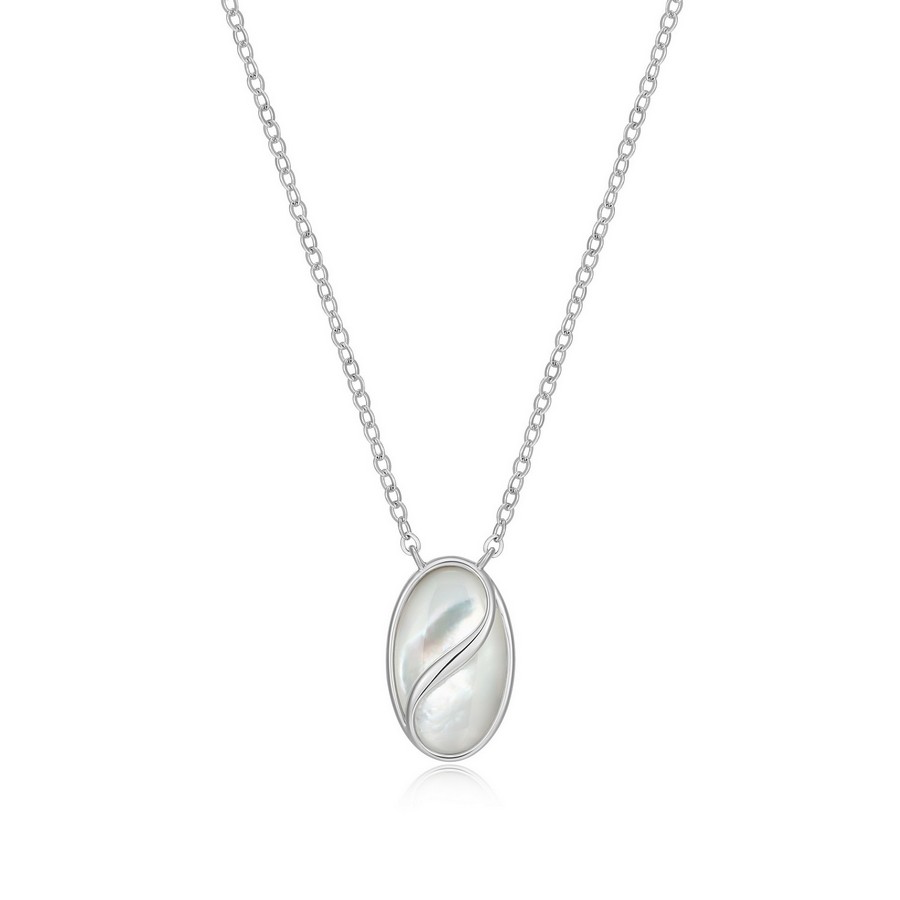 Silver ELLE Mother of Pearl Necklace