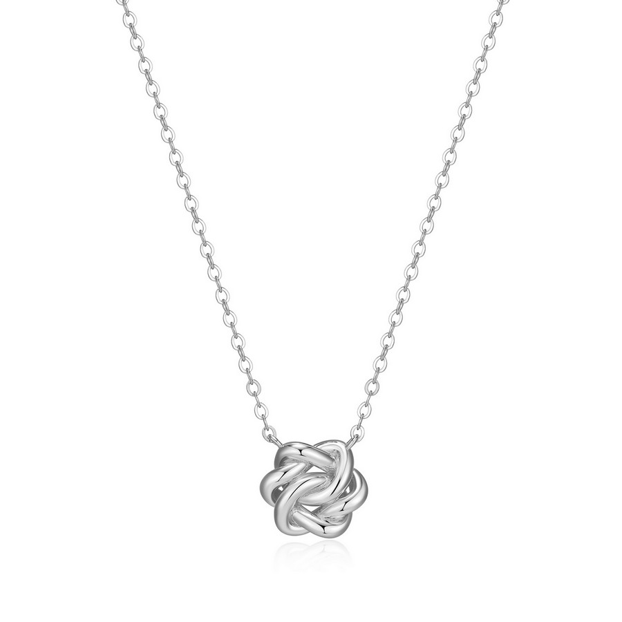 Silver ELLE Knot Necklace
