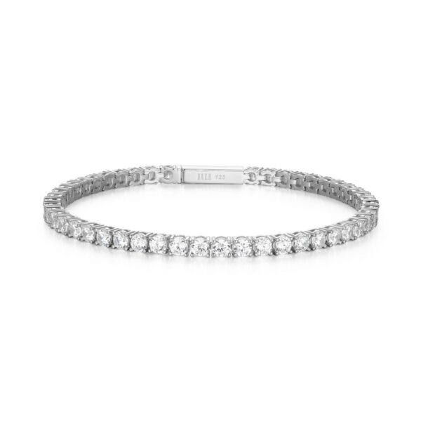 Silver ELLE Cubic Zirconia Tennis Bracelet