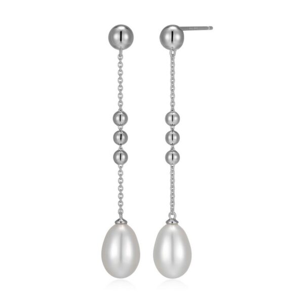 Silver ELLE Pearl Earrings