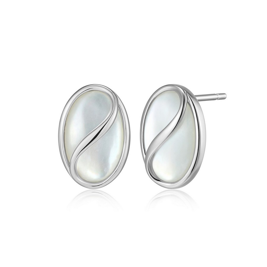 Silver ELLE Mother of Pearl Earrings